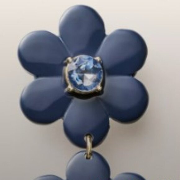 Kate Spade New York Target Collab. Blue Flower Earrings NWT NIB - Picture 5 of 9